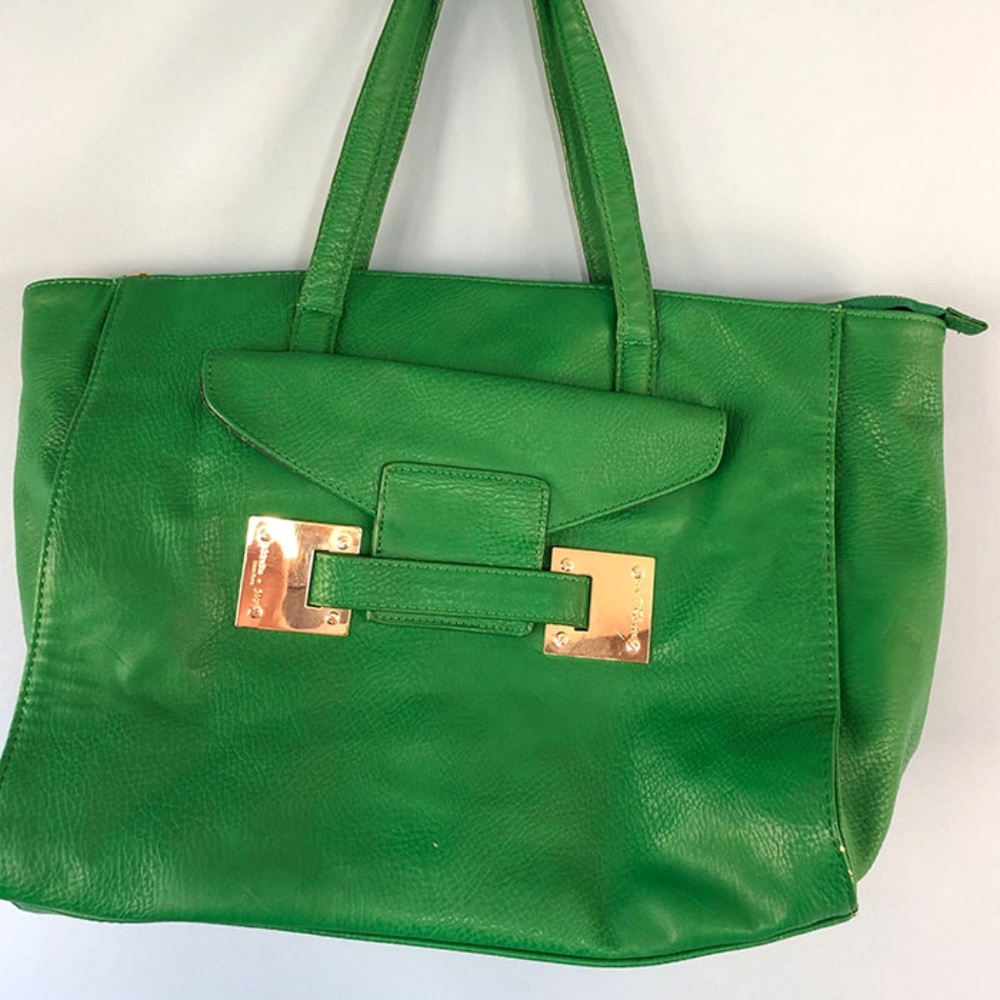 Olivia + Joy Green leather bag